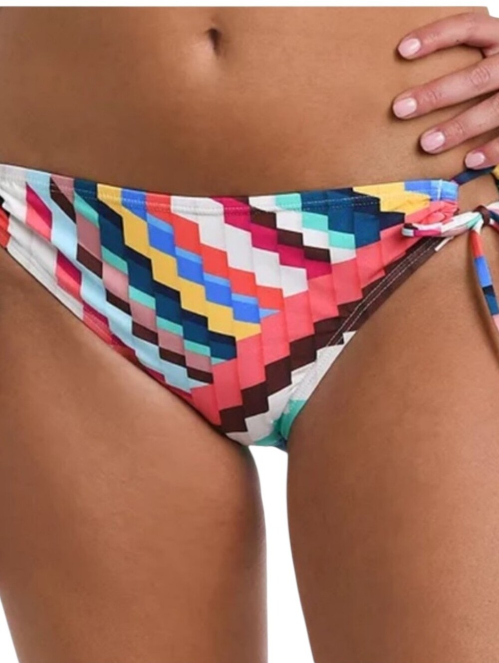 NEW la blanca women's slice adjustable loop hipster bikini bottoms size 14 - Picture 5 of 6